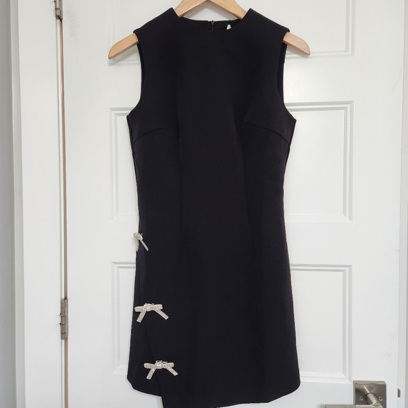 17- NWT Commense Removable Rhinstone Bow Dress Small - Picture 4 of 9